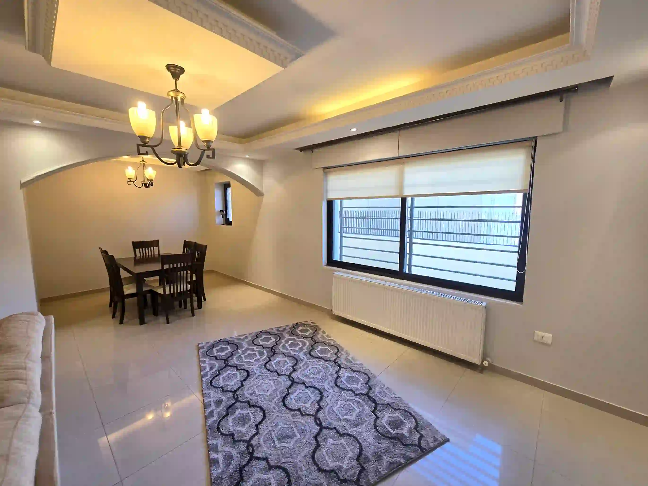 Furnished apartment in Abdoun, 150 sq m, with 2 bedrooms, pool, and gym.