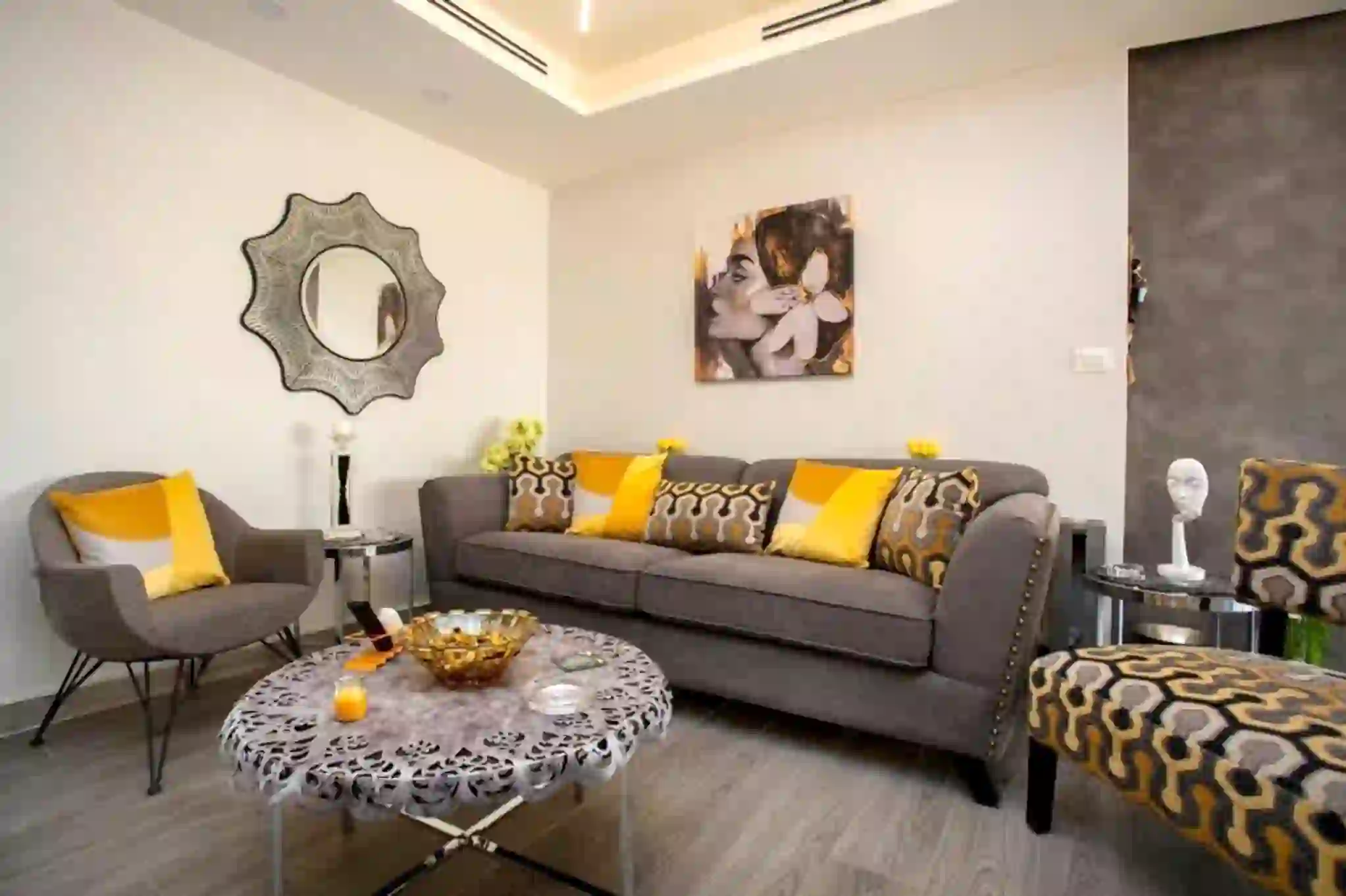 Deir Ghbar Luxury Furnished 2-Bedroom First Floor Apartment for Rent Annual 12,000 JD 2