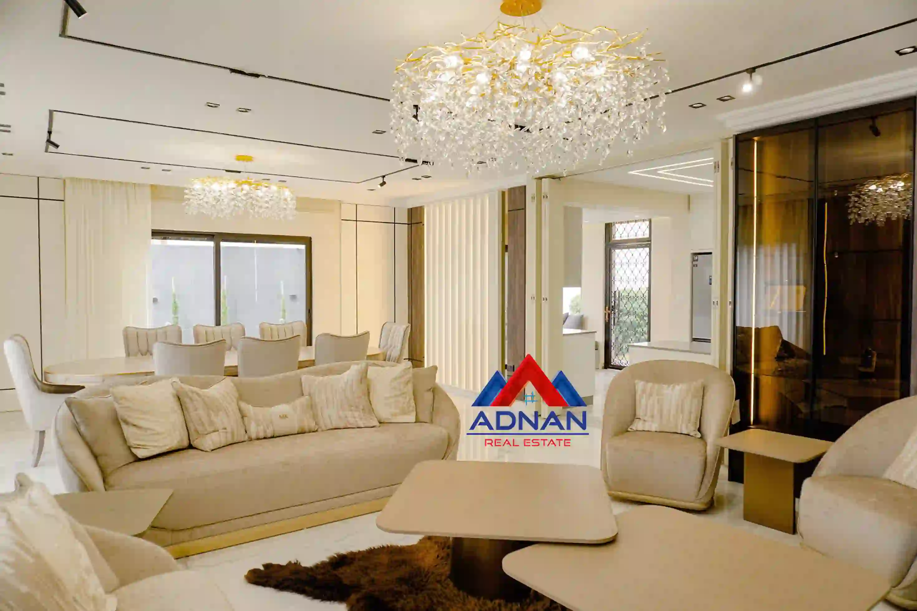 Abdoun Luxury Ground Floor Furnished 3-Bedroom Apartment 2 Masters with 200m Private Garden & Private Entrance for Annual Rent 25,000 JD 3