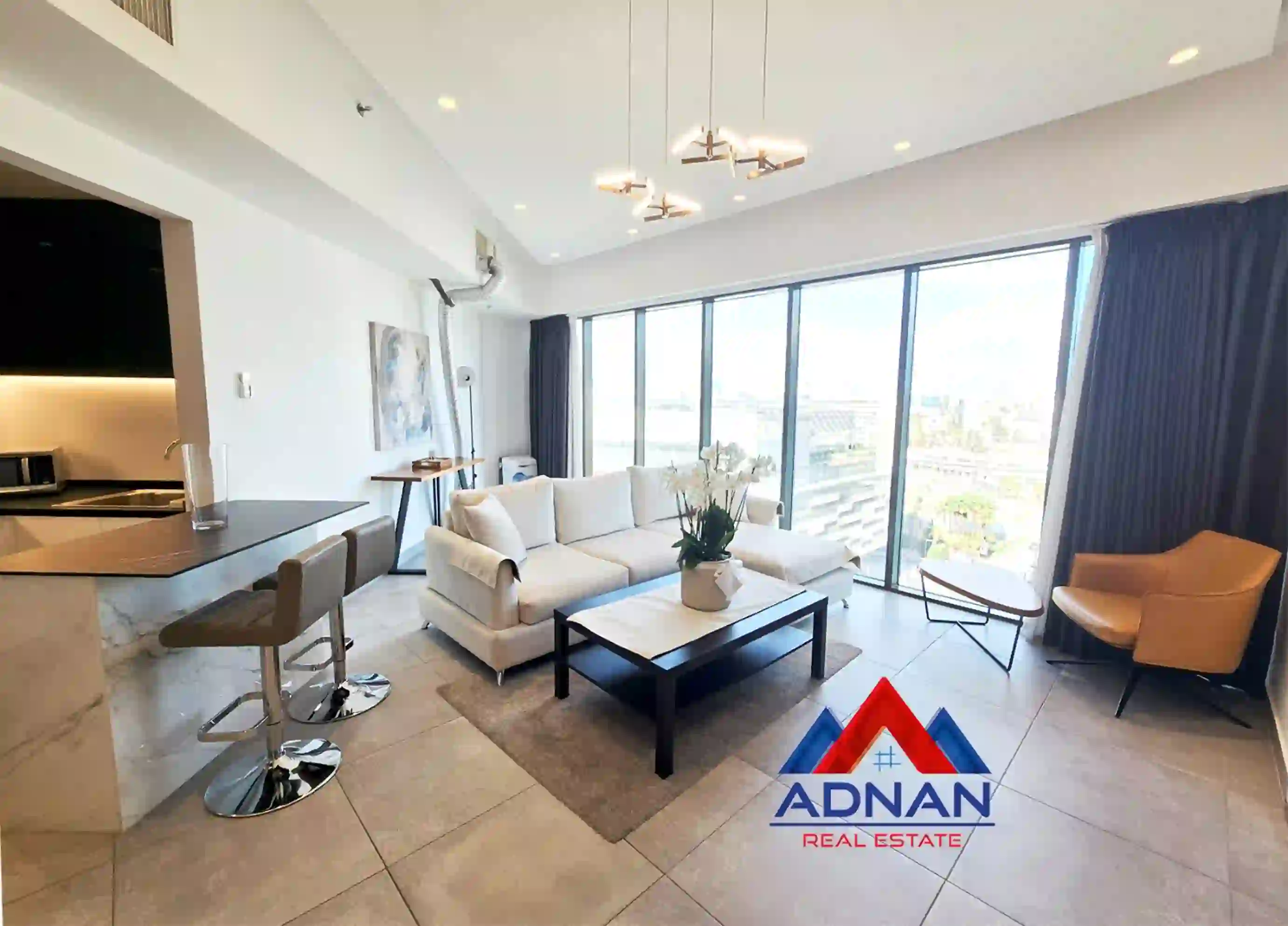 Al Abdali Luxury Furnished 1-Bedroom Panoramic View Apartment 8th Floor for Monthly Rent 1,200 JD Pool & Gym Included 2